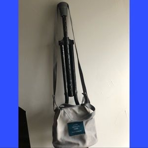 Gray crossbody bag